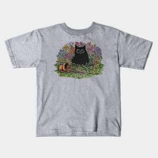 Catzilla, Destroyer of Gardens Kids T-Shirt